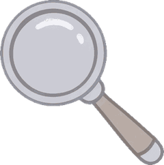 a magnifying glass